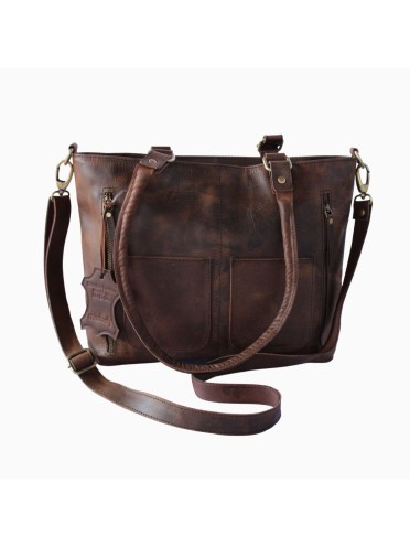  Women's Tote Real Leather Crossbody Top Handle Office Purse Handbag 
